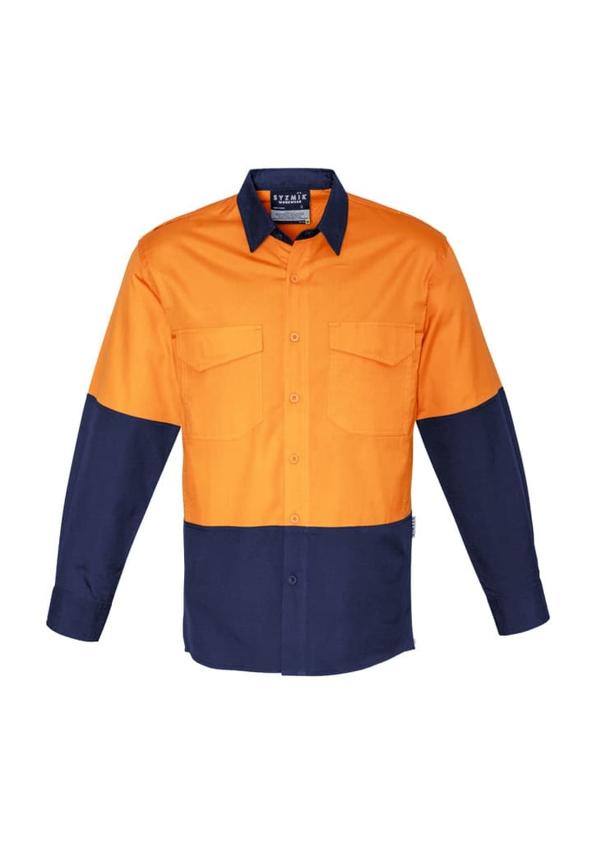Mens Rugged Cooling Hi Vis Long Sleeve Shirt