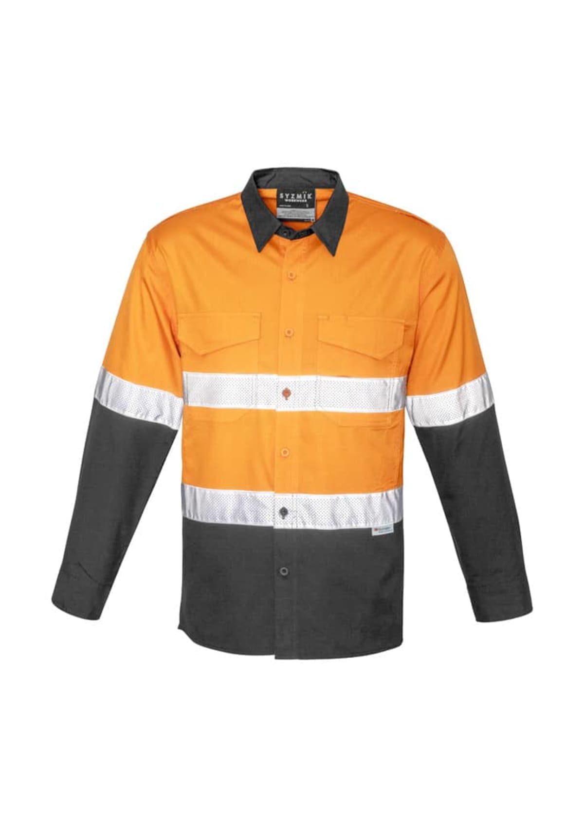 Mens Rugged Cooling Hi Vis Taped Long Sleeve Shirt