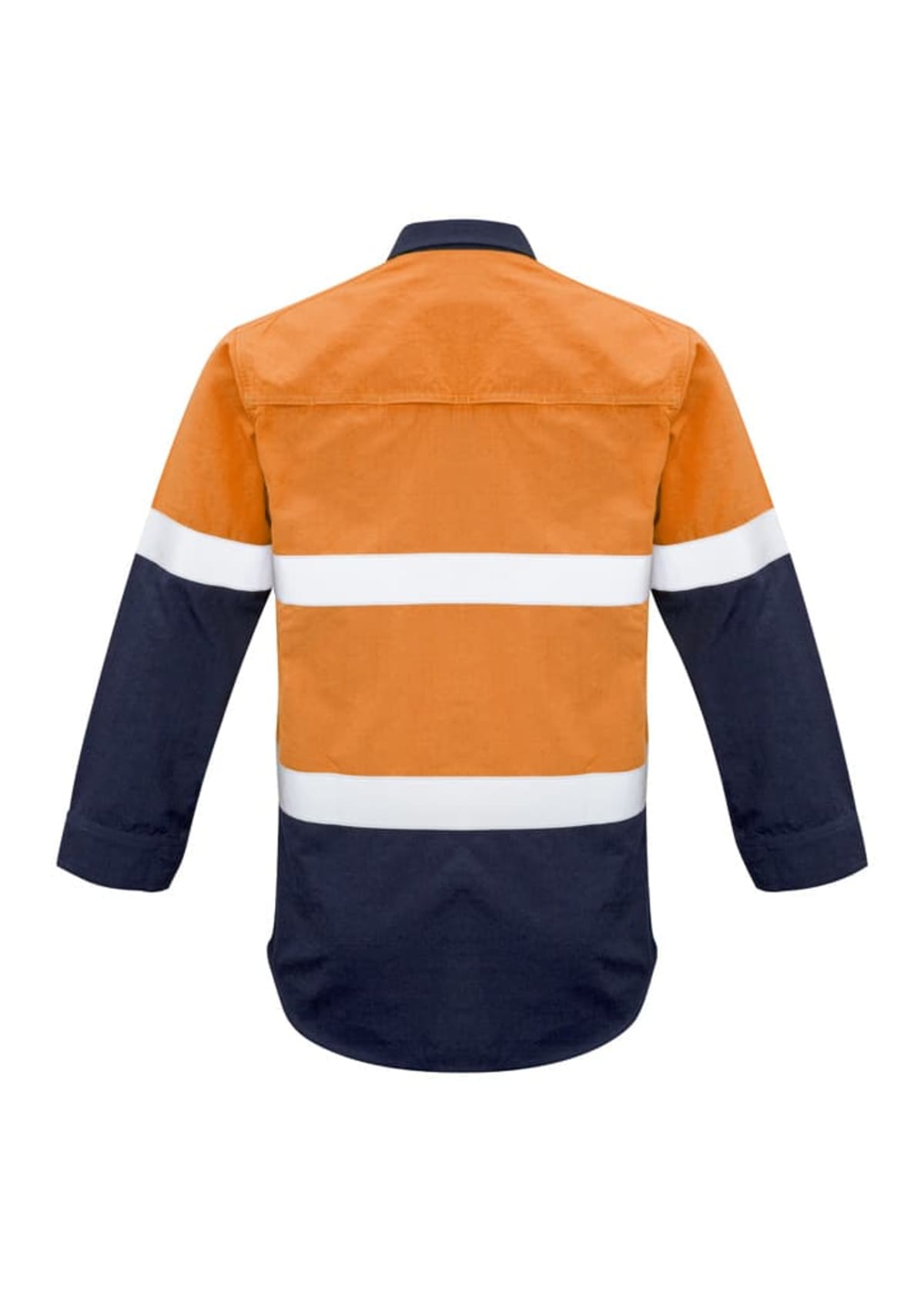 Mens Red Flame Hi Vis Shirt - Hoop Taped