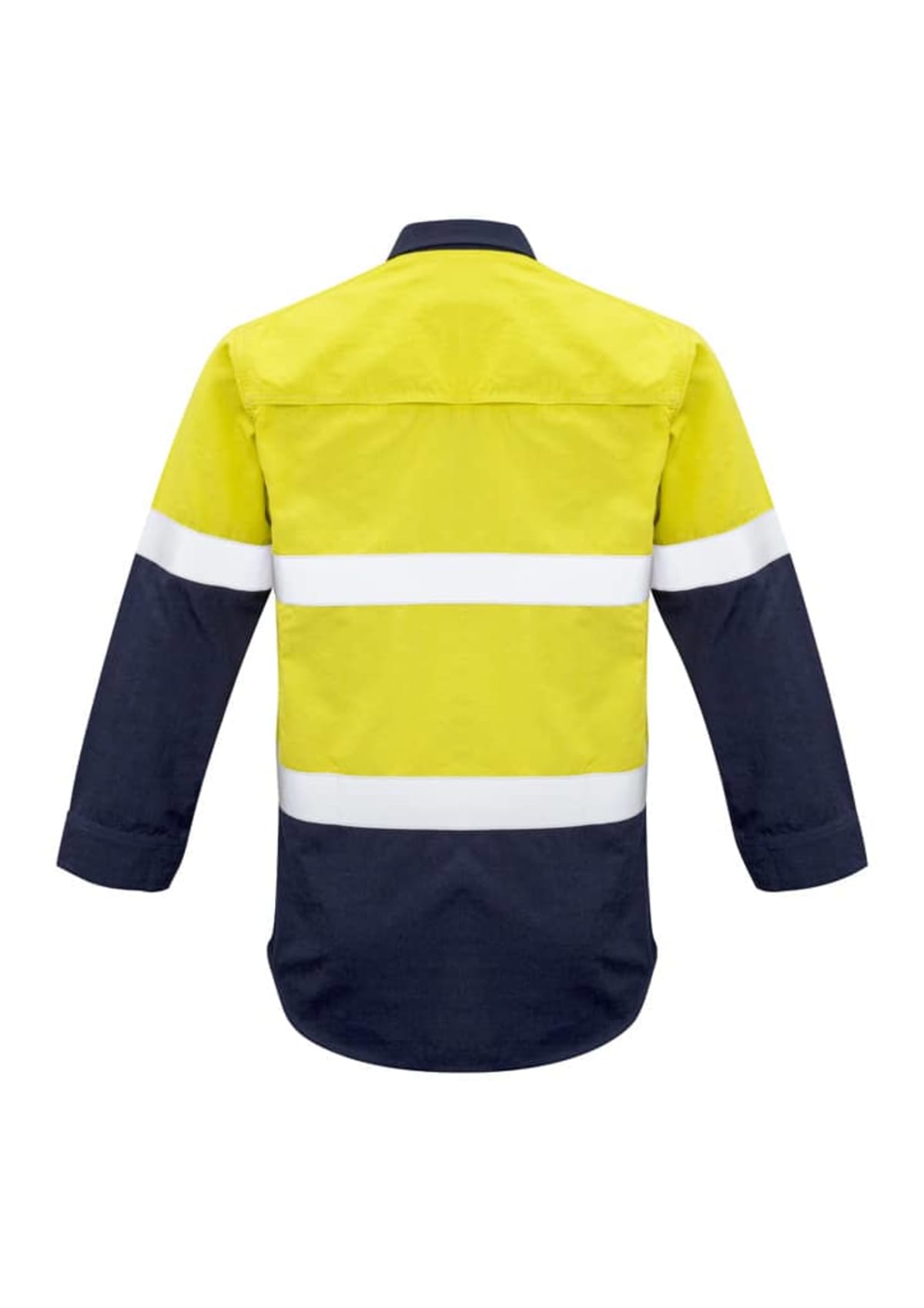 Mens Red Flame Hi Vis Shirt - Hoop Taped
