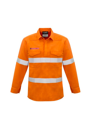 Mens FR Closed Front Hooped Taped Shirt