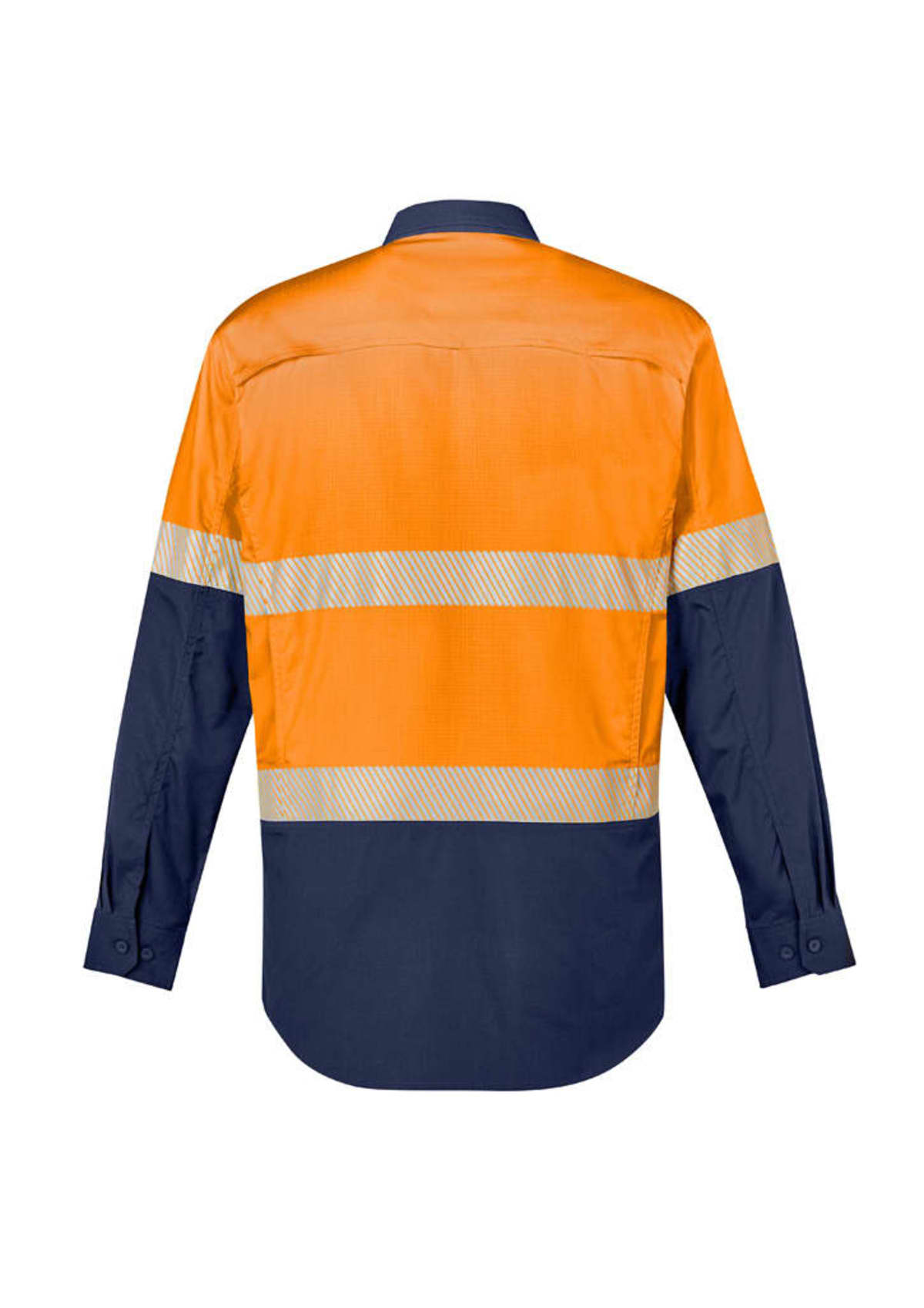 Mens Rugged Cooling Hi Vis Segmented Tape Long Sleeve Shirt