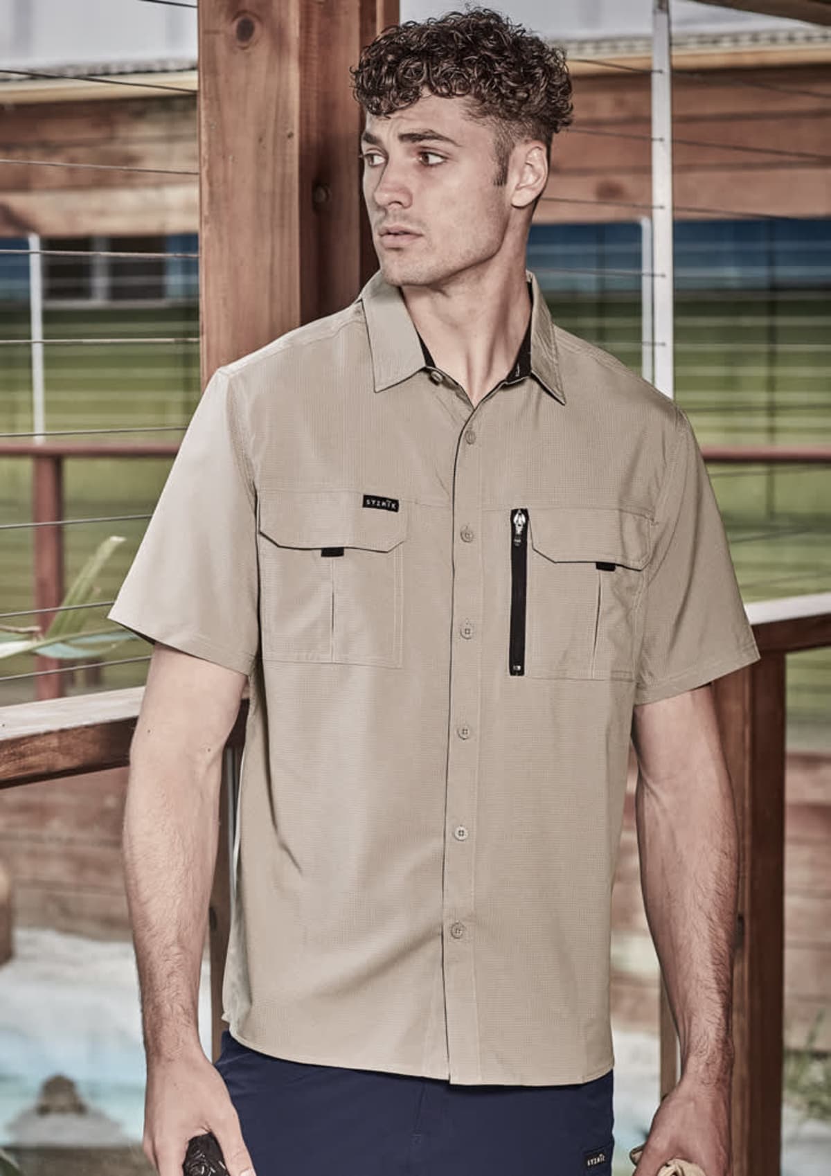 Mens Outdoor Short Sleeve Shirt