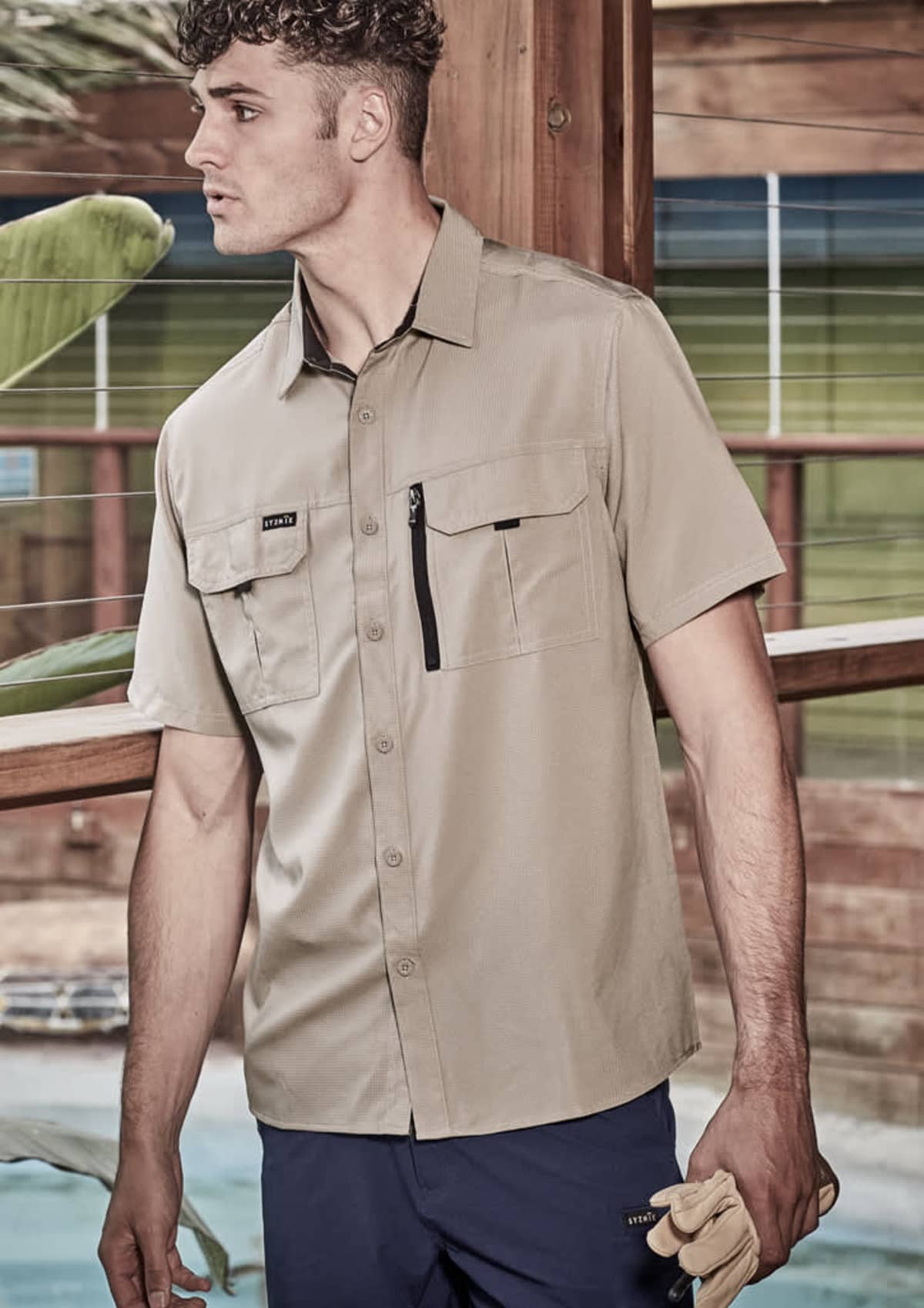 Mens Outdoor Short Sleeve Shirt