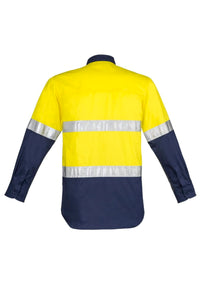 Mens Closed Front Long Sleeve Shirt - Hoop Taped