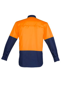 Mens Closed Front Long Sleeve Shirt