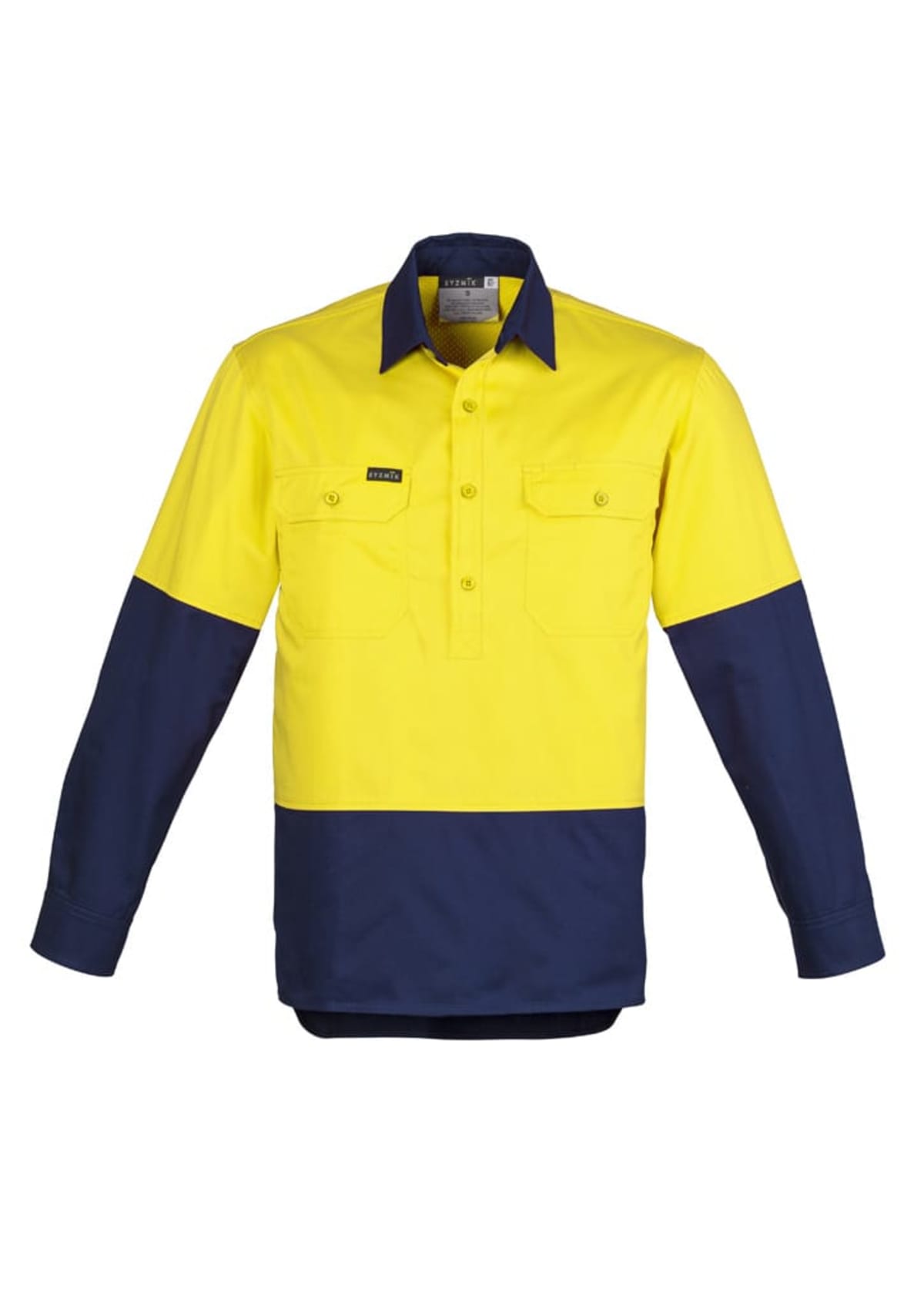 Mens Closed Front Long Sleeve Shirt