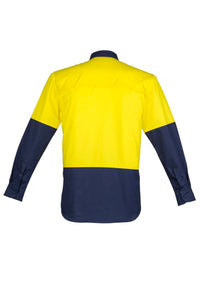 Mens Closed Front Long Sleeve Shirt