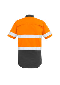 Mens Rugged Cooling Hi Vis Taped Short Sleeve Shirt