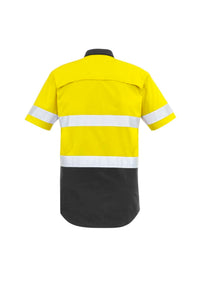 Mens Rugged Cooling Hi Vis Taped Short Sleeve Shirt