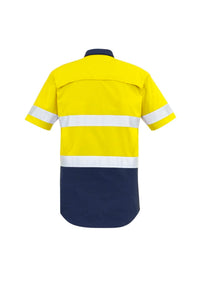Mens Rugged Cooling Hi Vis Taped Short Sleeve Shirt