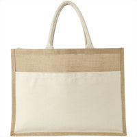 Mumbay Cotton Pocket Jute Tote Bag 19L