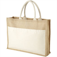 Mumbay Cotton Pocket Jute Tote Bag 19L