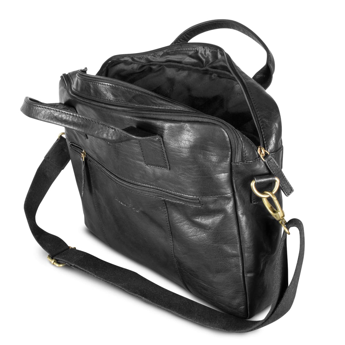 Pierre Cardin Leather Laptop Bag