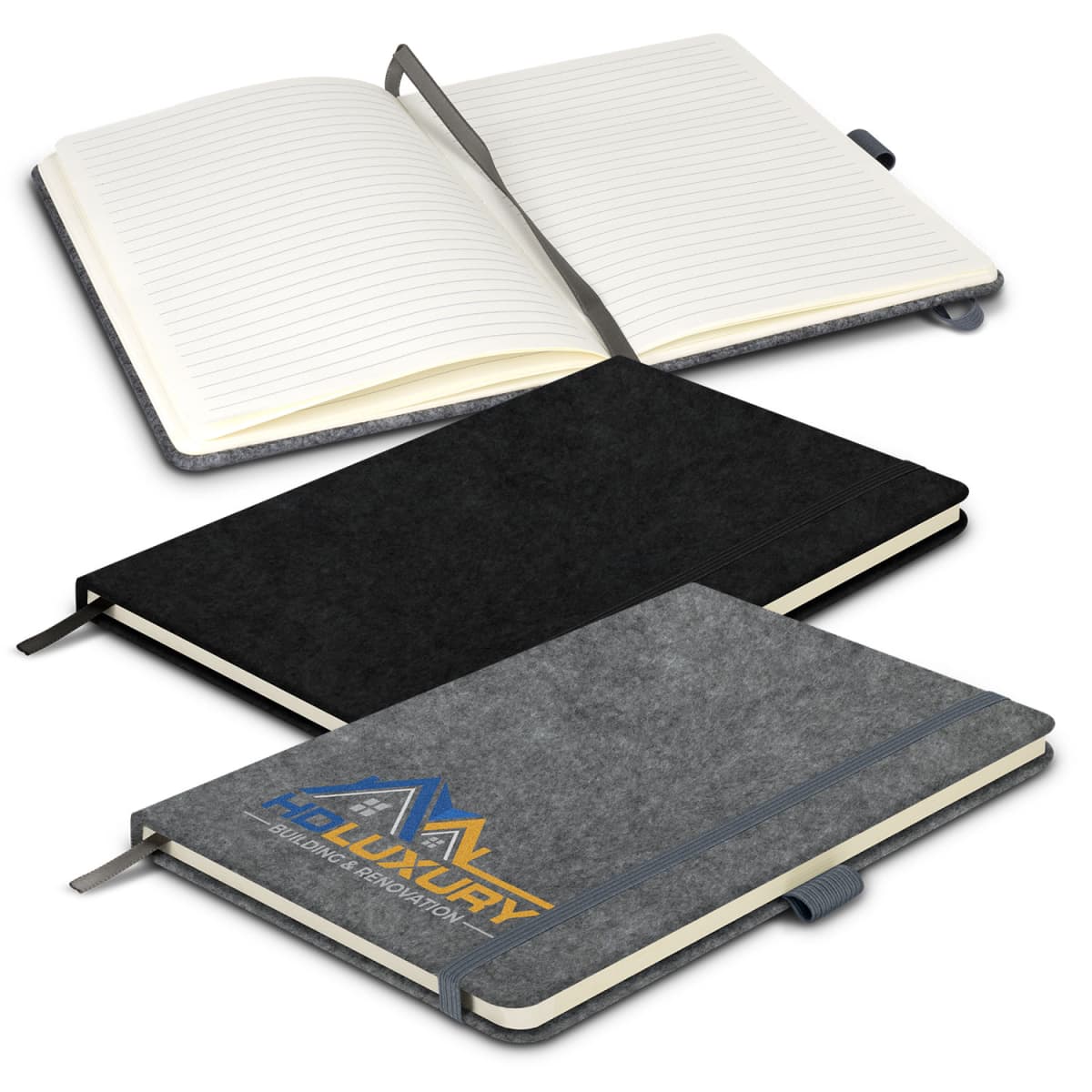 RPET Felt Hard Cover Notebook