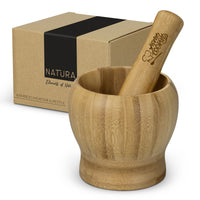 NATURA Bamboo Mortar and Pestle