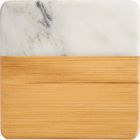 Marble & Bamboo Coaster