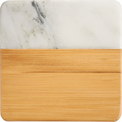 Marble & Bamboo Coaster
