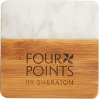Marble & Bamboo Coaster