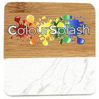 Marble & Bamboo Coaster