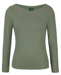 C of C Ladies L/S Boat Neck Tee