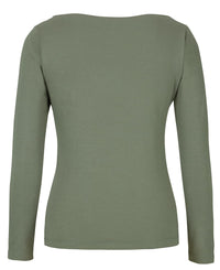 C of C Ladies L/S Boat Neck Tee