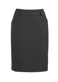 Womens Comfort Wool Stretch Multi-Pleat Skirt