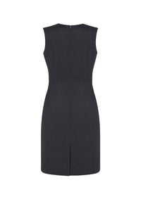 Womens Comfort Wool Stretch Sleeveless V-Neck Dress