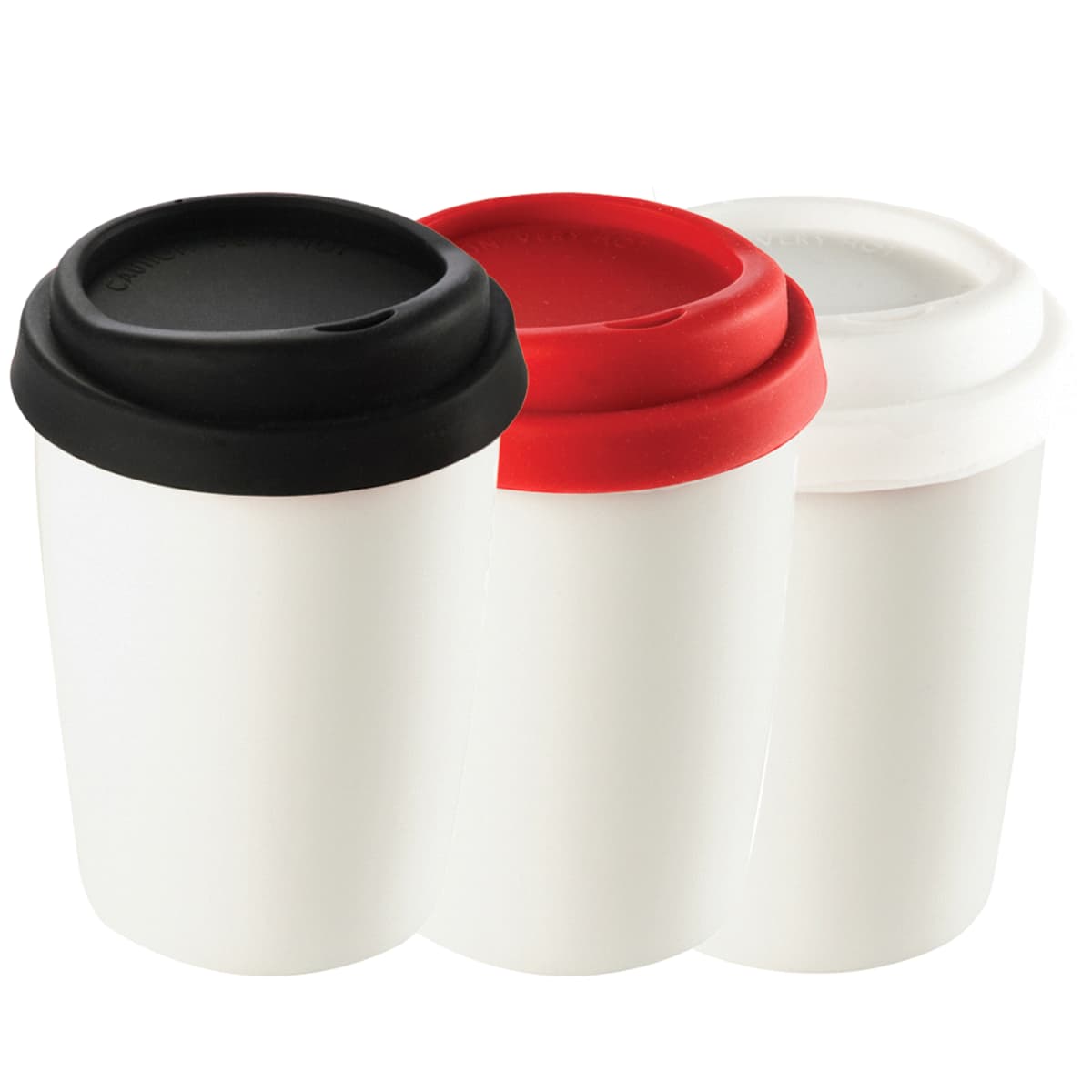 Ceramic Mug 250ml w/ Silicone Lid