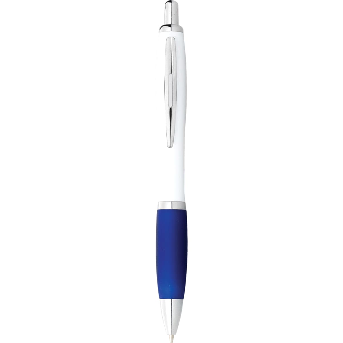 Nash Ballpoint Pen with White Barrel and Coloured Grip