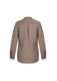 Juliette Womens Spot Print Long Sleeve Blouse