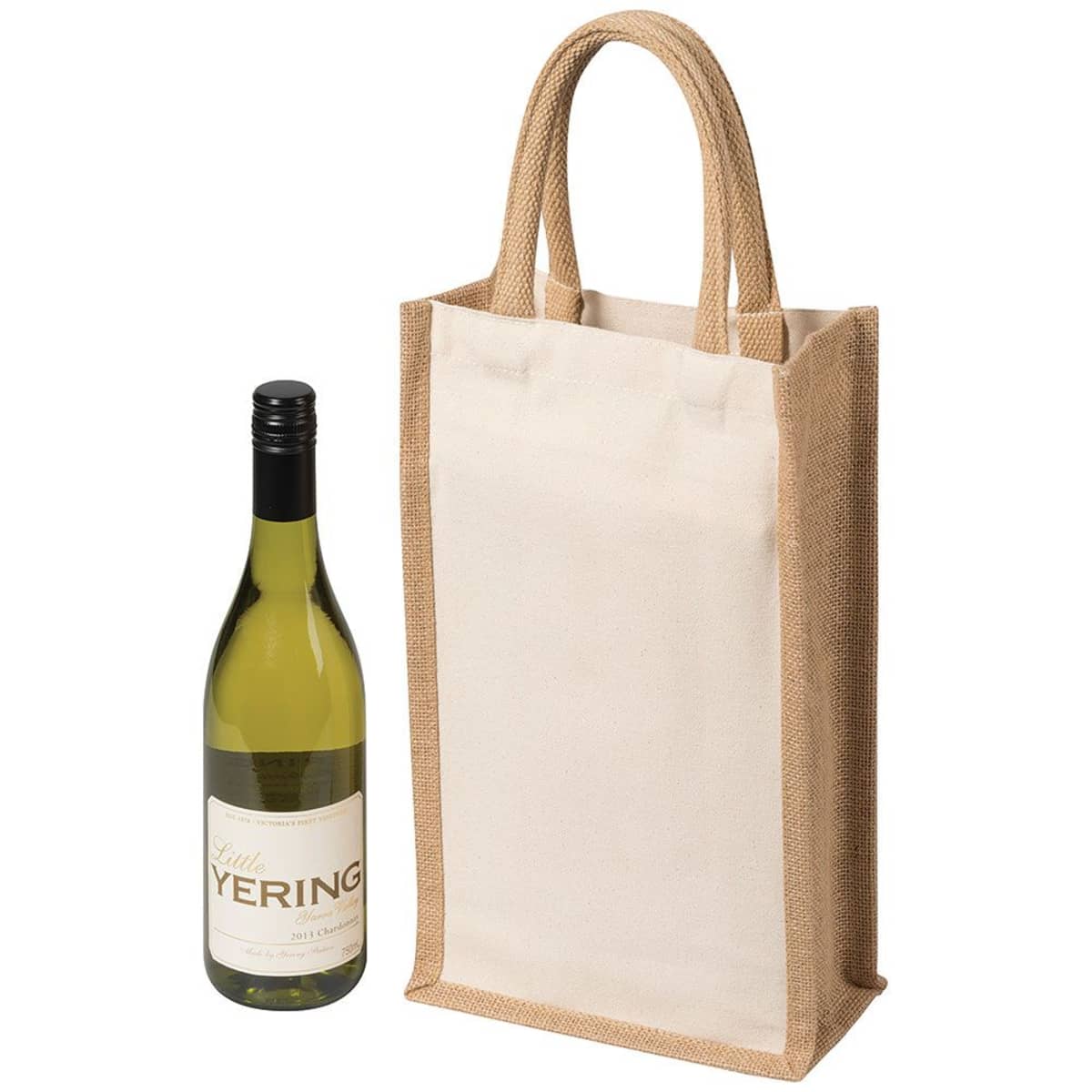 Two Bottle Canvas Wine Carrier 8L