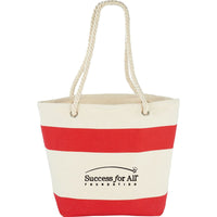 Capri Stripes Cotton Tote