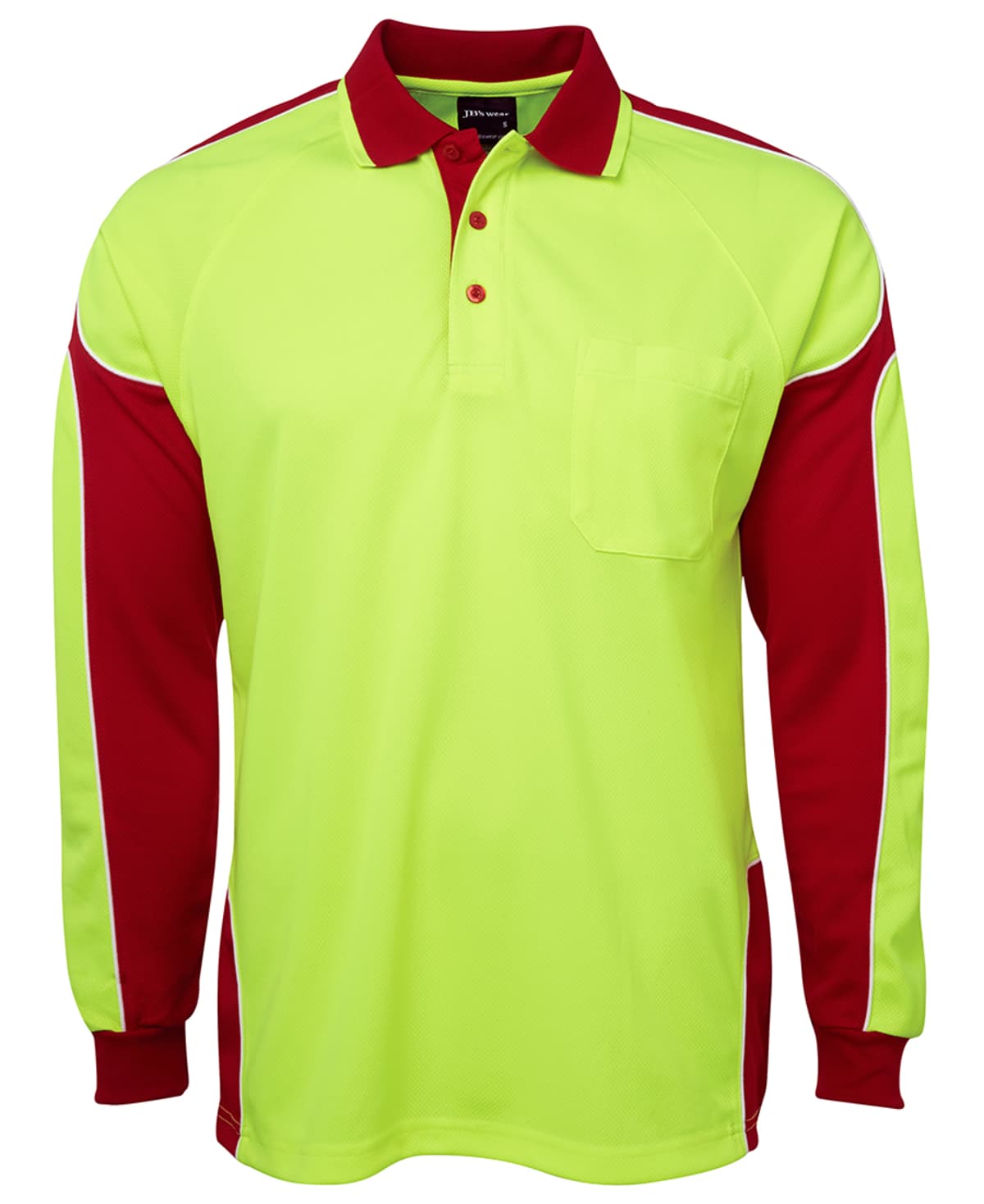 JB's Hi Vis L/S Arm Panel Polo