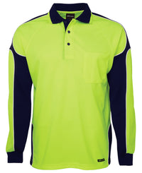 JB's Hi Vis L/S Arm Panel Polo