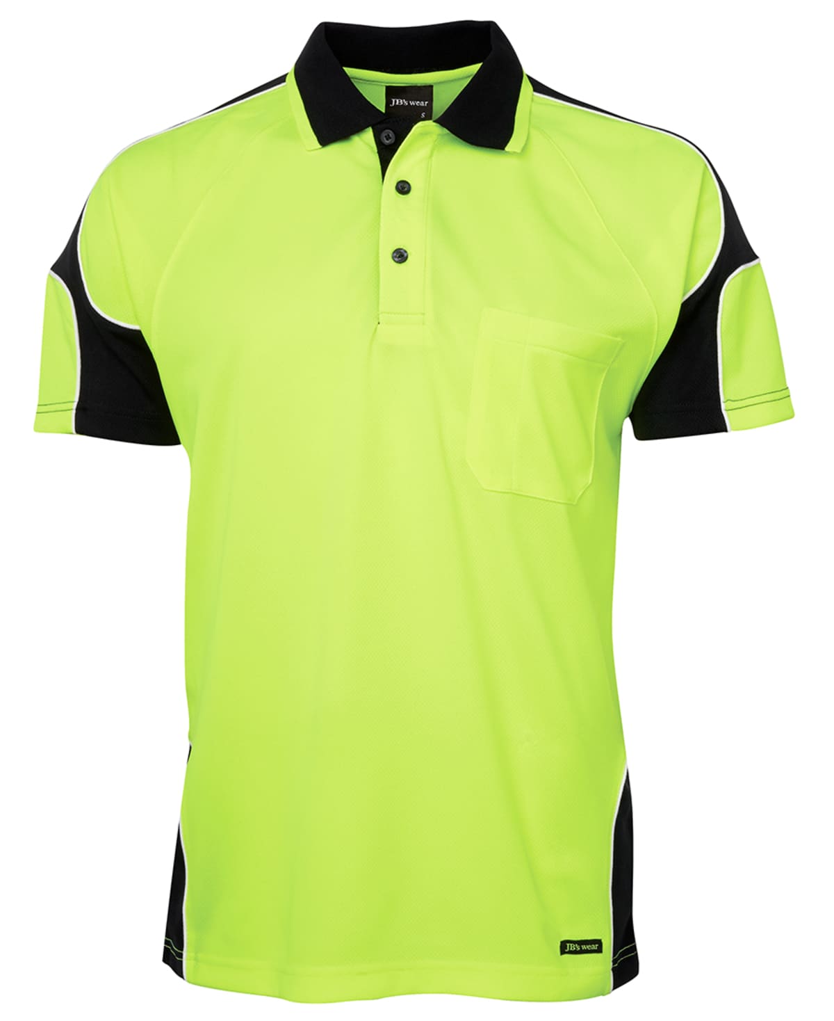 JB's Hi Vis S/S Arm Panel Polo