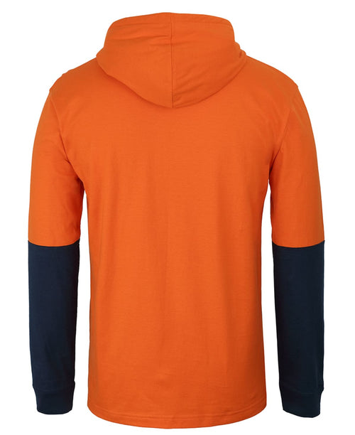 JB's Hi Vis L/S Cotton Tee with Hood