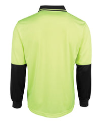 JB's Hi Vis L/S Jacquard Polo