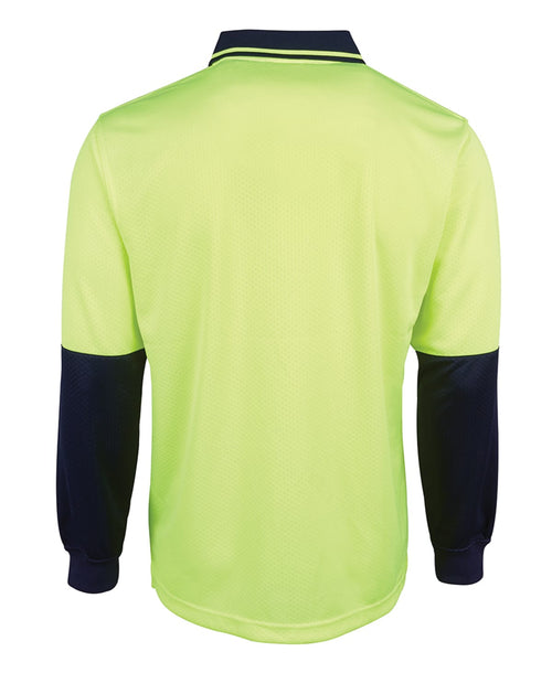 JB's Hi Vis L/S Jacquard Polo