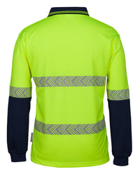 JB's Hi Vis L/S Segmented Tape Polo