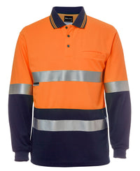 JB's Hi Vis L/S (D+N) Cotton Back Polo