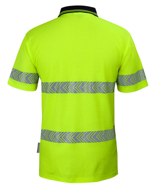 JB's Hi Vis (D+N) Cotton Back S/S Segmented Tape Polo