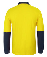 JB's Hi Vis L/S Cotton Pique Trad Polo