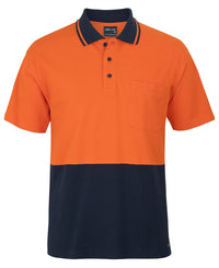 JB's Hi Vis S/S Cotton Pique Trad Polo