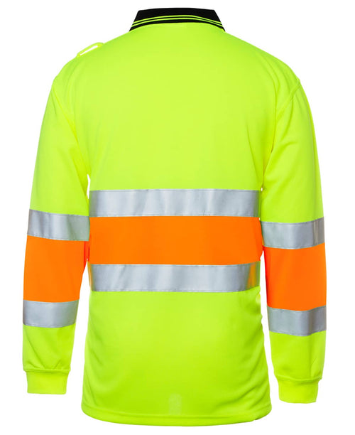 Hi Vis Bio Motion (D+N) L/S Polo with ReflectiveTape