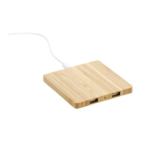 Bamboo Wireless Charging Pad w/ Dual Outputs