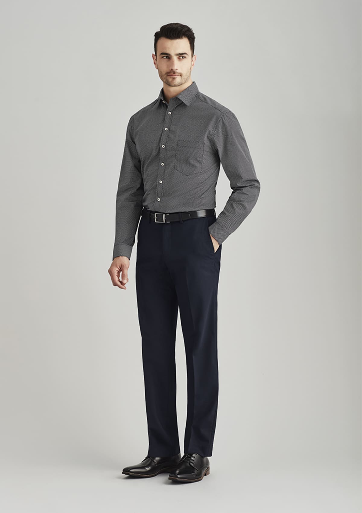 Mens Comfort Wool Stretch Adjustable Waist Pant