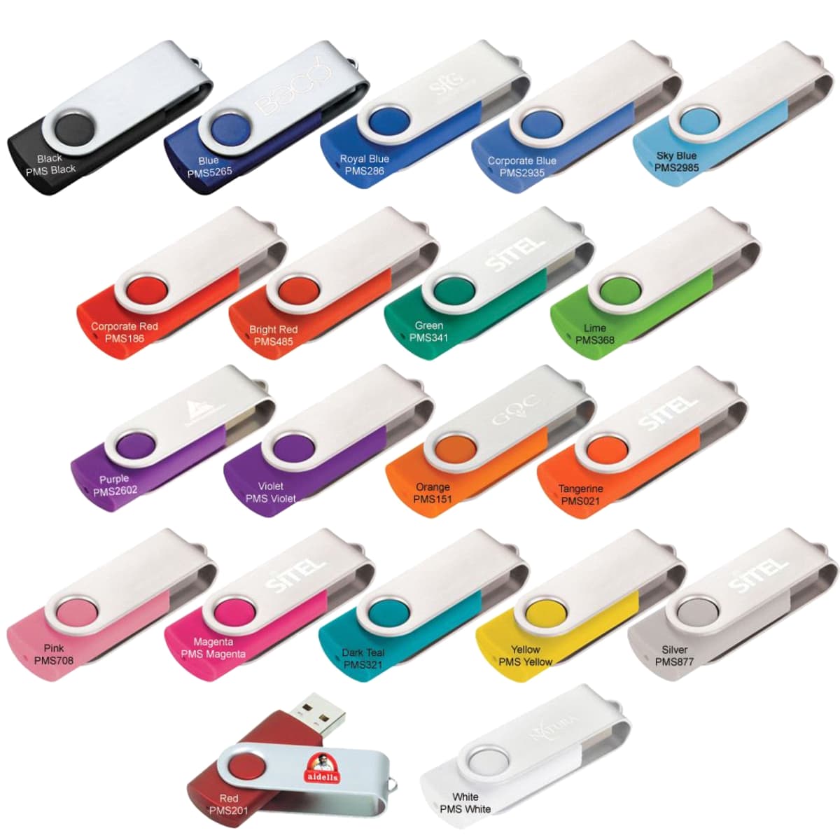 Rotate USB Flash Drive - Factory Direct Indent Pricing