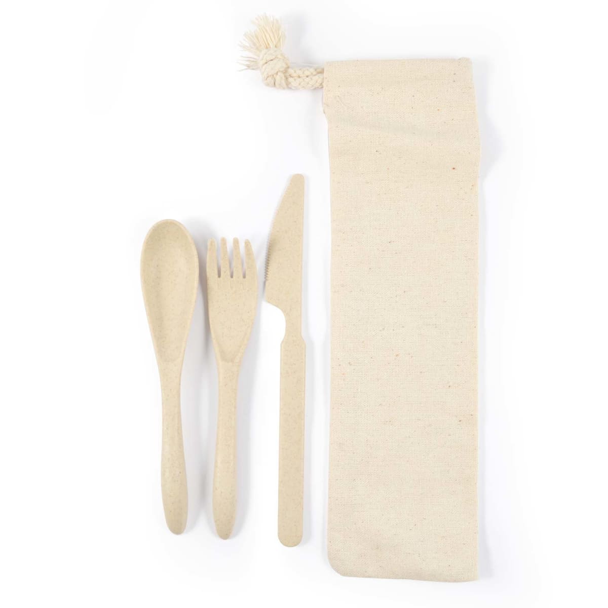 Delish Eco Cutlery Set in Calico Pouch