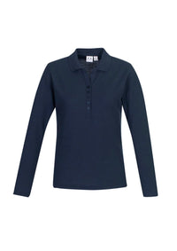 Womens Crew Long Sleeve Polo